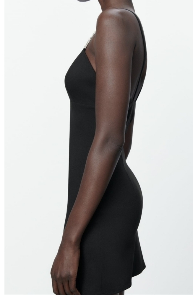 ZARA Sparkly Strap Dress - Picture 4 of 11